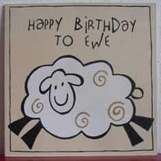 Schaap; happy birthday to ewe