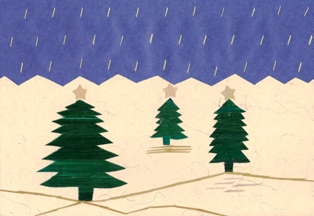 Drie kerstbomen