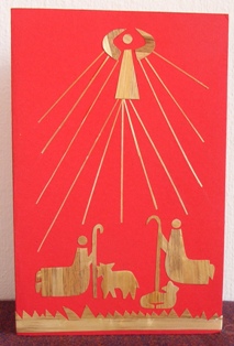Herders en engel, rood
