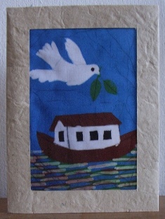 Ark van noach met duif