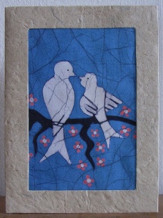 Twee vogeltjes wit