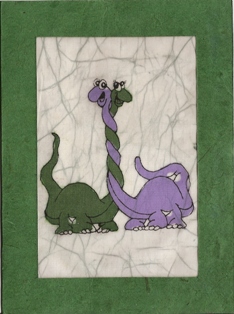 Twee dinosaurussen in love