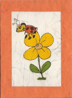 Lieveheersbeestje op bloem