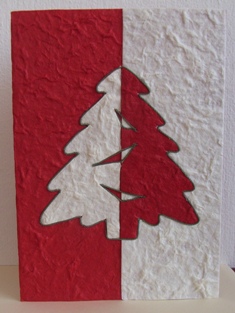 Kerstboom rood