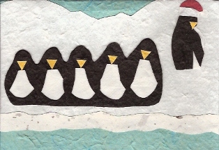 Zes pinguins