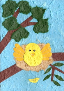 Vogeltje in boom