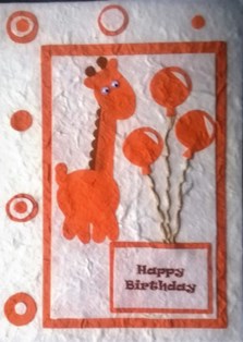Oranje giraffe