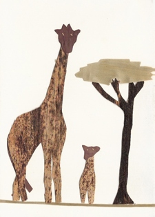 Twee giraffen