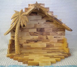 Kerststal (24 cm)