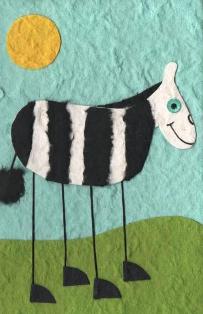 Fun animal cards; Zeebra