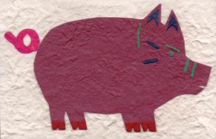 Roze varken