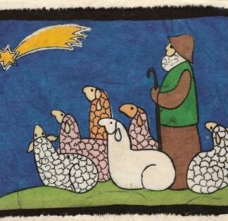 Herders met schapen