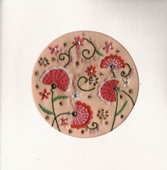 Roze waaierbloemetjes