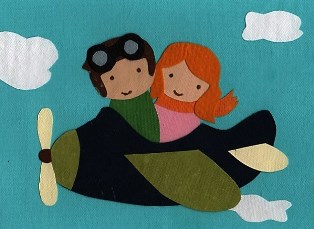 Samen vliegen in de wolken